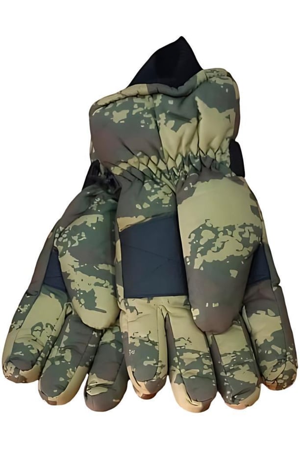 İşnar Kar Eldiveni Tsk Kamuflaj Soğuk Geçirmez Erkek Kadın Unisex Kar eldiveni (TSK)