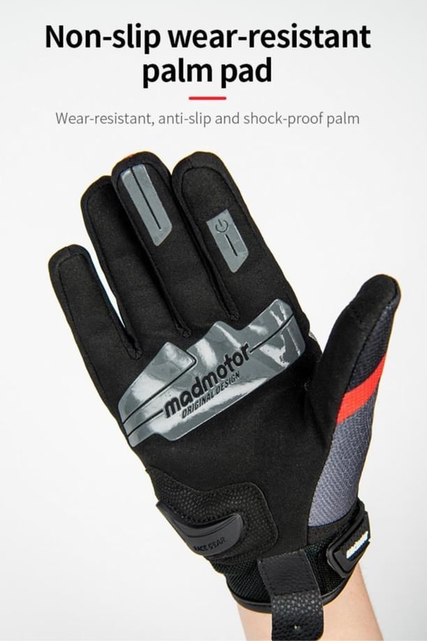 Madmotor MT-21 Protection Taktik Motosiklet Eldiveni Dokunmatik Kaymaz Korumalı Erkek Eldiveni