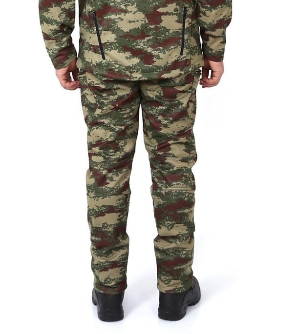 Metam Outdoor Softshell Su Geçirmez Kışlık Taktik Erkek Pantolon, Kamuflaj (TSK-L)