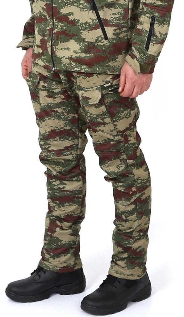 Metam Outdoor Softshell Su Geçirmez Kışlık Taktik Erkek Pantolon, Kamuflaj (TSK-XL)