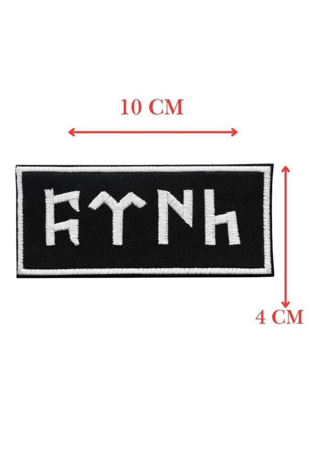 Nakış Patch Göktürkçe Türk Yazılı Cırtlı Askeri ve Outdoor Arma