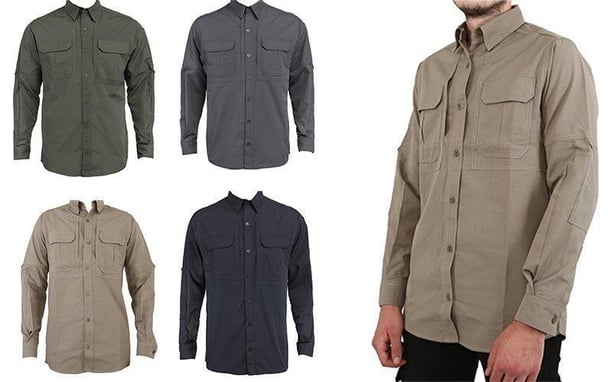 North Mountain Outdoor Taktik Erkek Gömlek Commander Model (BEJ-XL)