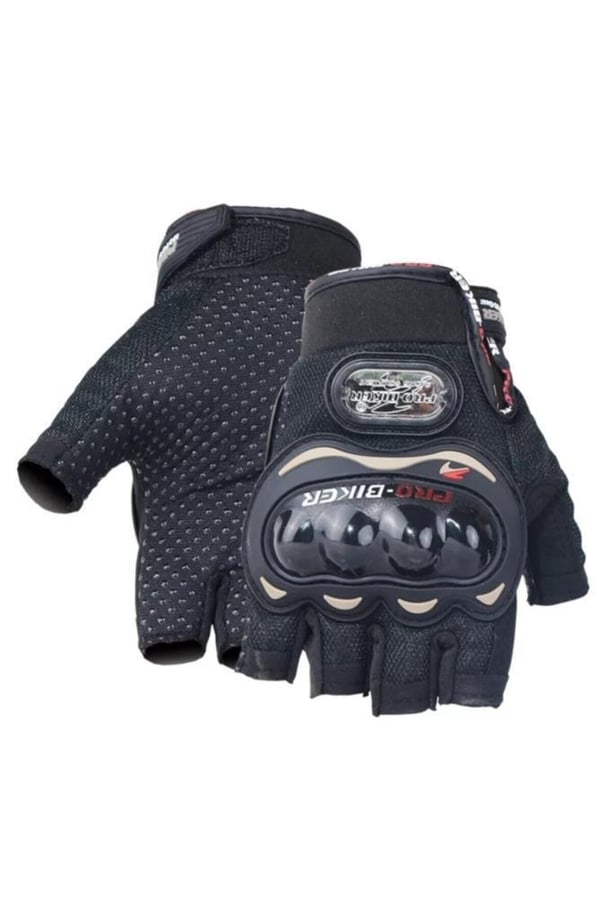 PRO BIKER DARBELİ YARIM PARMAK BEDENLİ (SİYAH-L)