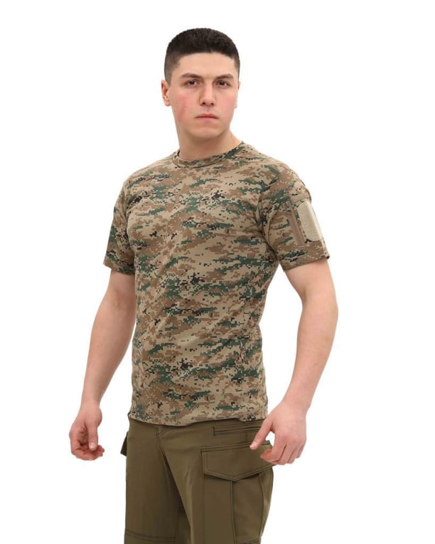 Single Sword Bisiklet Yaka Kısa Kol Taktik T-shirt (PİKSEL-M)