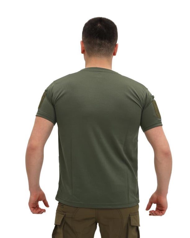 Single Sword Bisiklet Yaka Kısa Kol Taktik T-shirt (HAKİ-2XL)