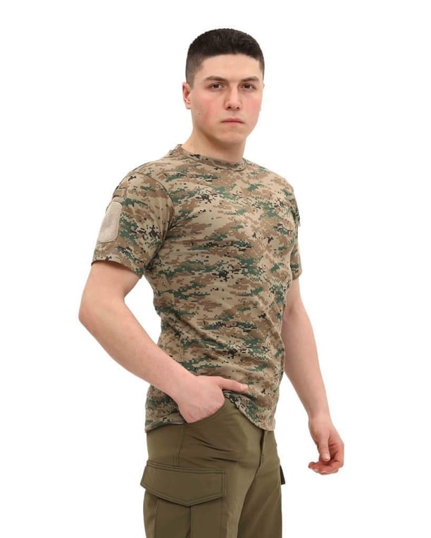 Single Sword Bisiklet Yaka Kısa Kol Taktik T-shirt (PİKSEL-3XL)