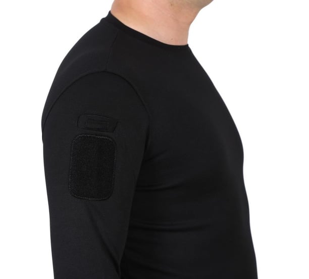 Single Sword Bisiklet Yaka Uzun Kollu  Basic&Taktik Erkek T-shirt (SİYAH-2XL)
