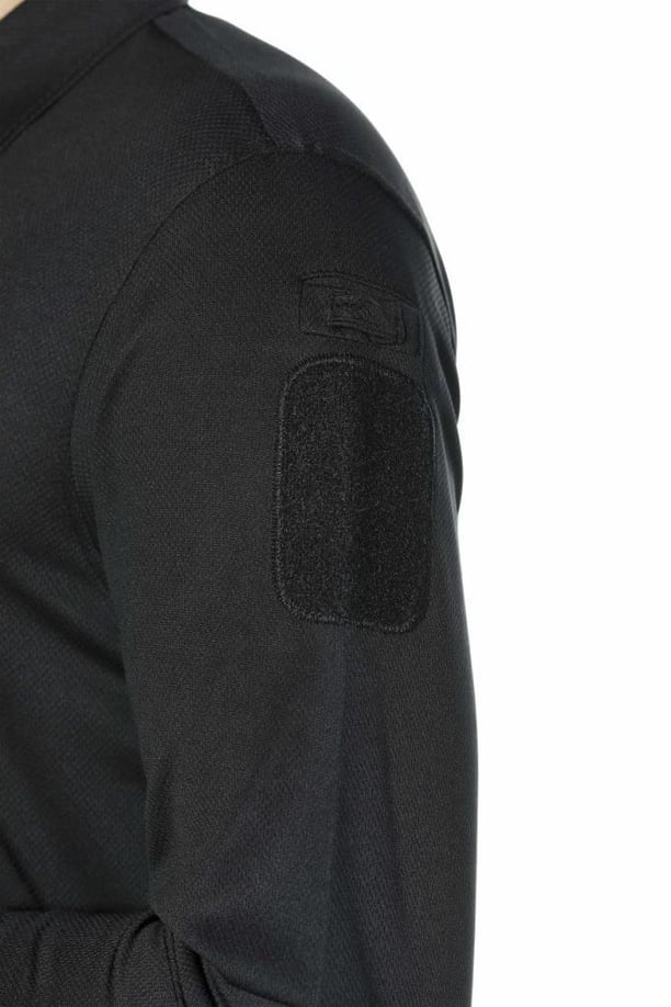 Single Sword Bisiklet Yaka Uzun Kollu  Basic&Taktik Erkek T-shirt (SİYAH-L)