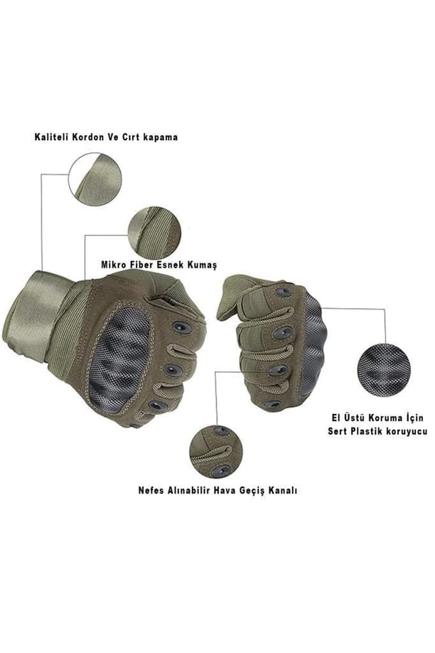Single Sword Destekli Tam Parmak Dokunmatik Taktik motosiklet Eldiveni Nubuk & Mikro Fiber,Korumalı