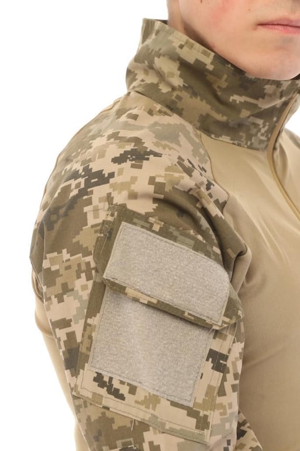 Single Sword Dirseklik Tasarımlı Polo Yaka Erkek Combat Tişört