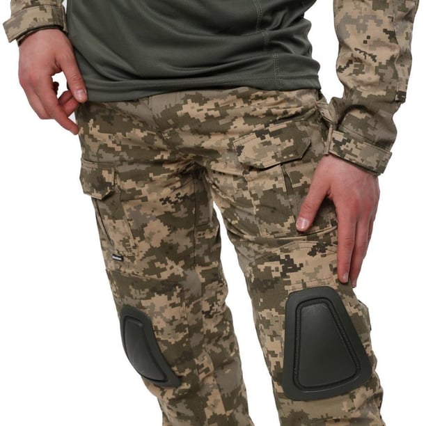 Single Sword Dizlikli Kamuflaj Taktik Erkek&Kadın Outdoor Kargo Pantolon (PİKSEL-3XL)
