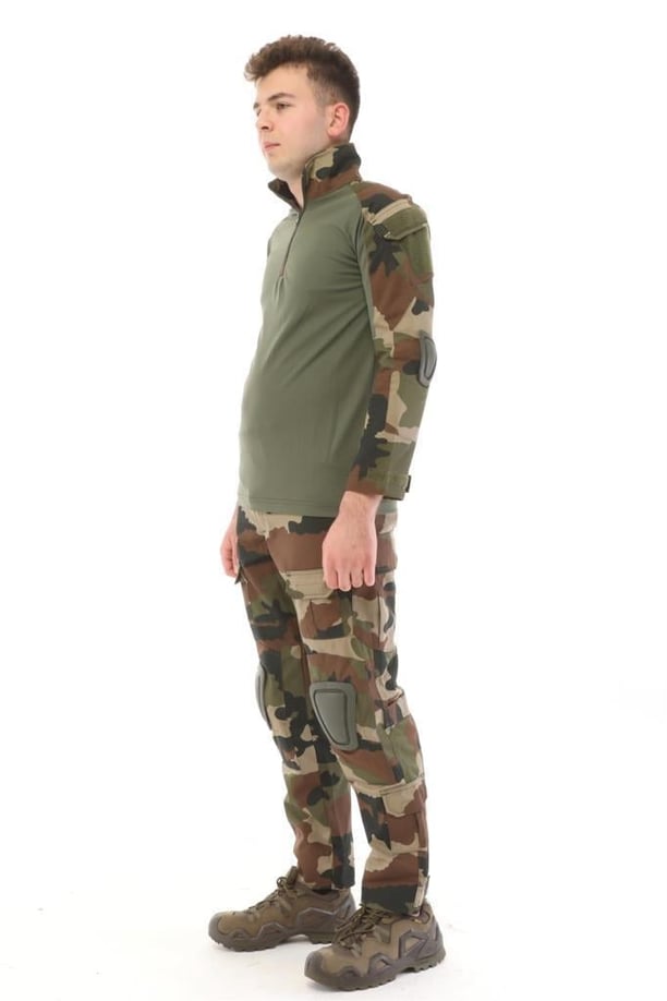 Single Sword Dizlikli Kamuflaj Taktik Erkek&Kadın Outdoor Kargo Pantolon (USA-2XL)