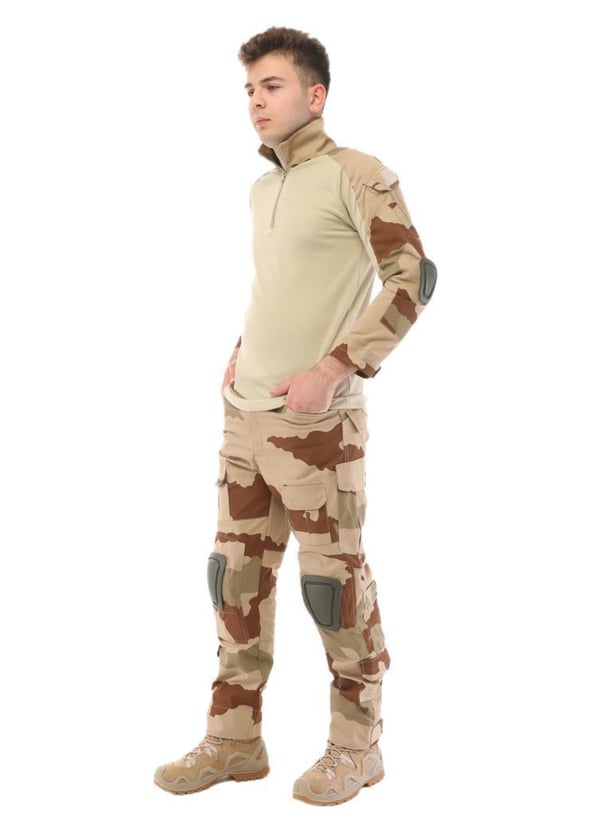 Single Sword Dizlikli Kamuflaj Taktik Erkek&Kadın Outdoor Kargo Pantolon (Ç.KAMUFLAJ-2XL)