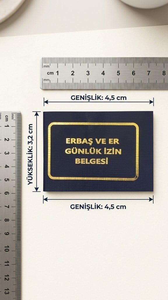 Single Sword Erbaş ve Er İzin ve Görev Belgesi - Çarşı İzin Belgesi