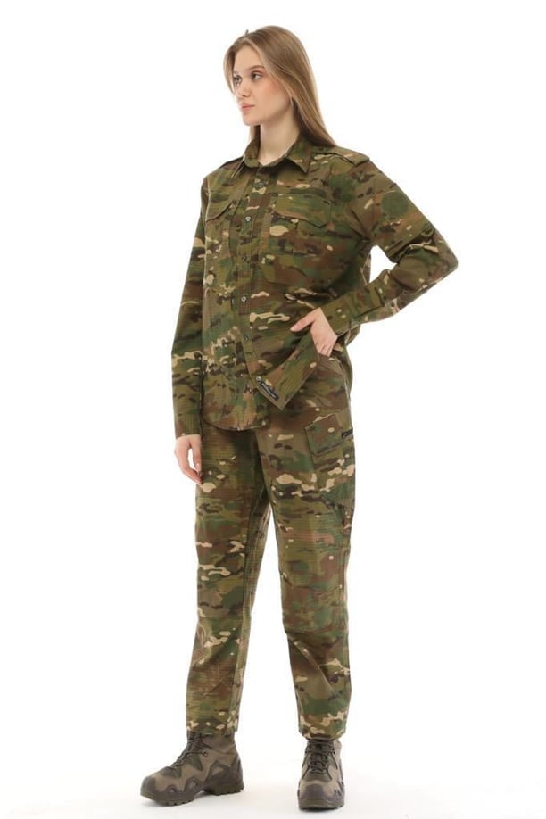 Single Sword Erkek&Kadın Outdoor Taktik Gömlek Pantolon İkili Takım (MULTİCAM-XL)