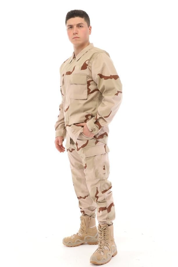 Single Sword Erkek&Kadın Outdoor Taktik Gömlek Pantolon İkili Takım (BEJ_KAMUFLAJ-3XL)