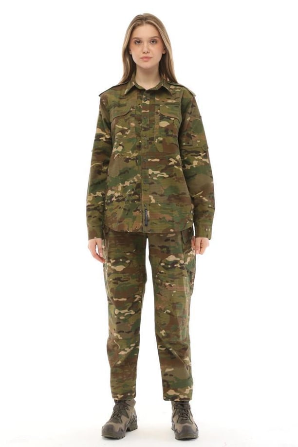Single Sword Erkek&Kadın Outdoor Taktik Gömlek Pantolon İkili Takım (MULTİCAM-XL)