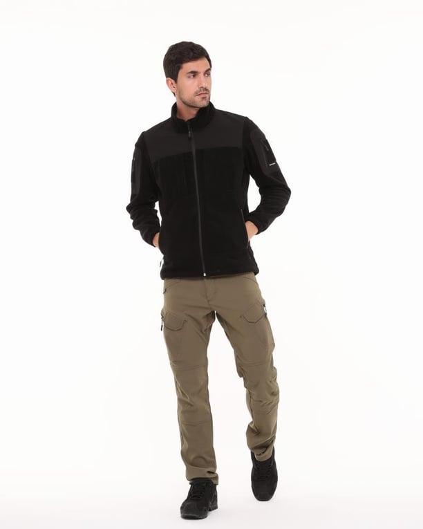 Single Sword Erkek&Kadın Tactical Garni Polar Mont-Hırka-Ceket (SİYAH-S)