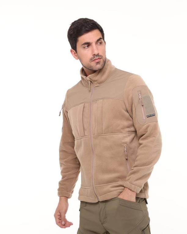 Single Sword Erkek&Kadın Tactical Garni Polar Mont-Hırka-Ceket (BEJ-S)