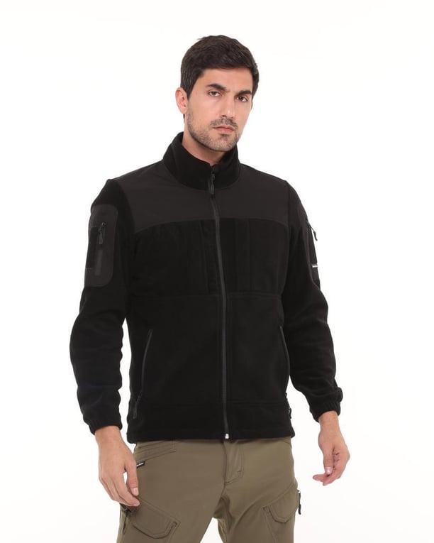 Single Sword Erkek&Kadın Tactical Garni Polar Mont-Hırka-Ceket (SİYAH-2XL)