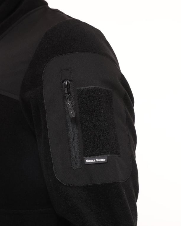 Single Sword Erkek&Kadın Tactical Garni Polar Mont-Hırka-Ceket (SİYAH-2XL)