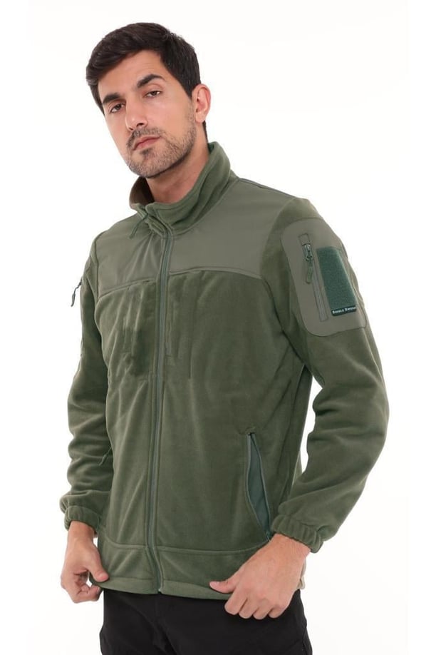 Single Sword Erkek&Kadın Taktik Garni Polar Mont-Hırka-Ceket TP01 (HAKİ-2XL)