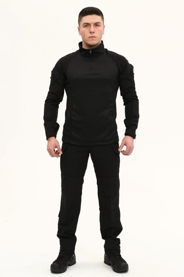 Single Sword Erkek&Kadın Taktik Kombat T-shirt (SİYAH-S)