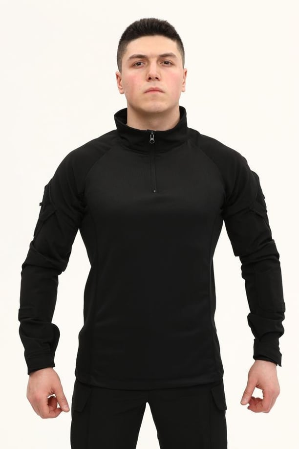 Single Sword Erkek&Kadın Taktik Kombat T-shirt (SİYAH-S)