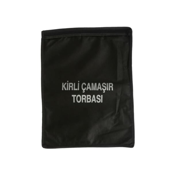 Single Sword Fermuarlı Bedelli & Acemi Asker Kirli Çamaşır Torbası, Siyah
