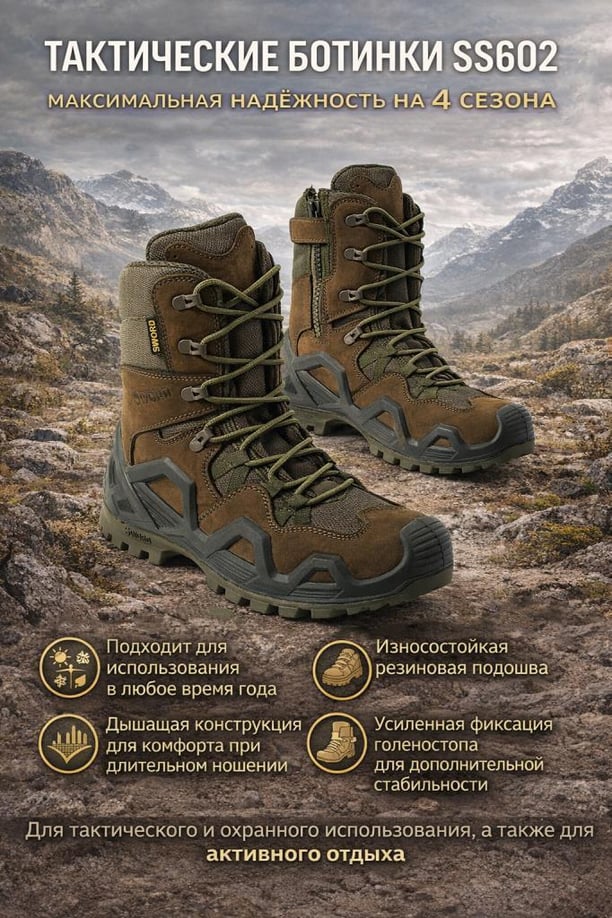 Single Sword Fermuarlı Outdoor Kadın&Erkek Taktik Askeri Bot ve Postal 4 Mevsim SS602 (HAKİ-39)