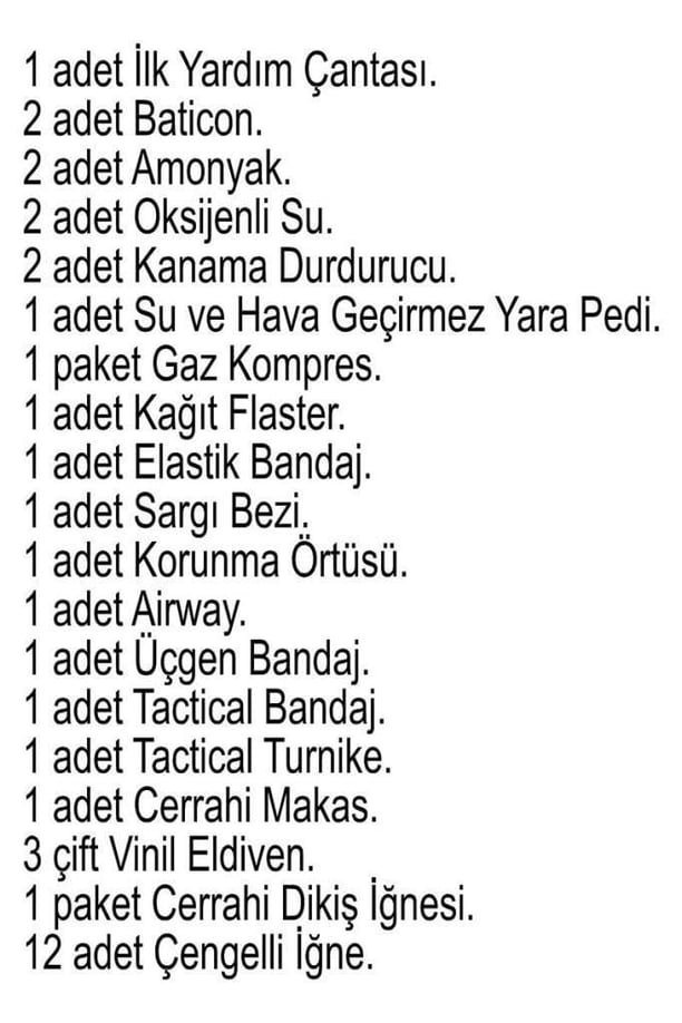 Single Sword İlk Yardım Seti - Çantalı (Yerli Üretim) (BEJ)
