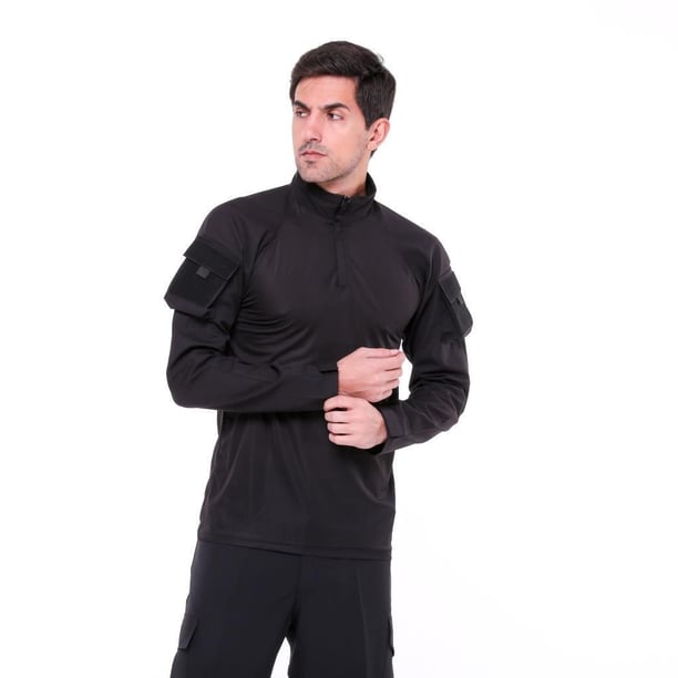 Single Sword Kadın&Erkek Outdoor ve Askeri Combat Tişört (SİYAH-L)