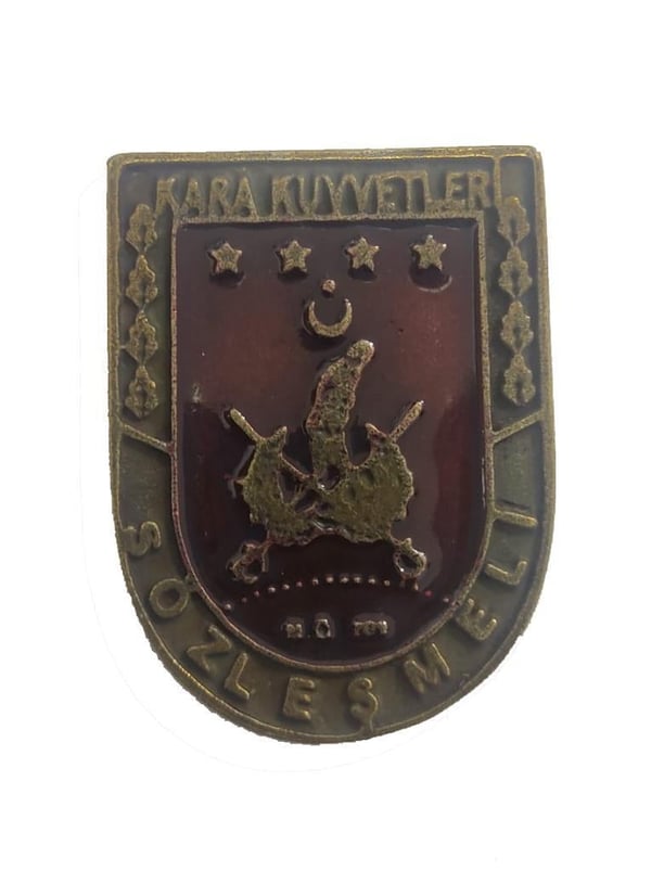 Single Sword Kara Kuvvetleri Metal Cüzdan Arması (SÖZ)