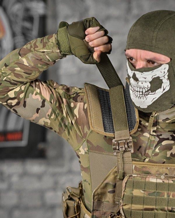 Single Sword Kasık Korumalı Pratik Hücum Yeleği Kod-5 (MULTİCAM)