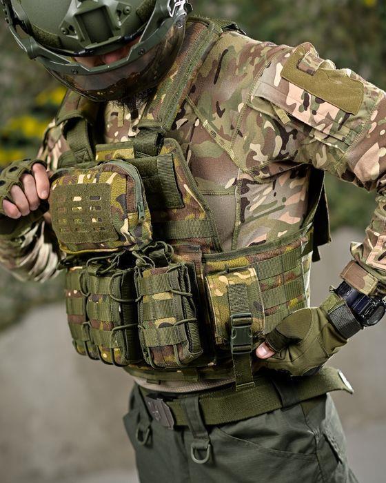 Single Sword Kasırga Tactical Balistik Plaka Takılabilen Açık Cepli Hücum Yeleği (MULTİCAM)