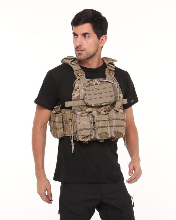 Single Sword Kod-15 Pratik Taktik Hücum Yeleği – Multicam ve Rus Pikseli