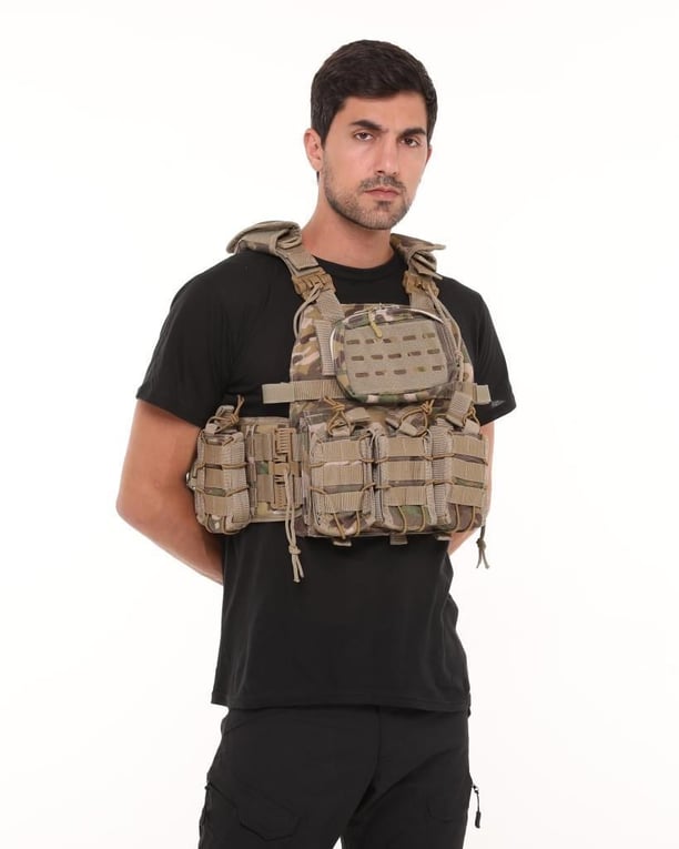 Single Sword Kod-15 Pratik Taktik Hücum Yeleği – Multicam ve Rus Pikseli