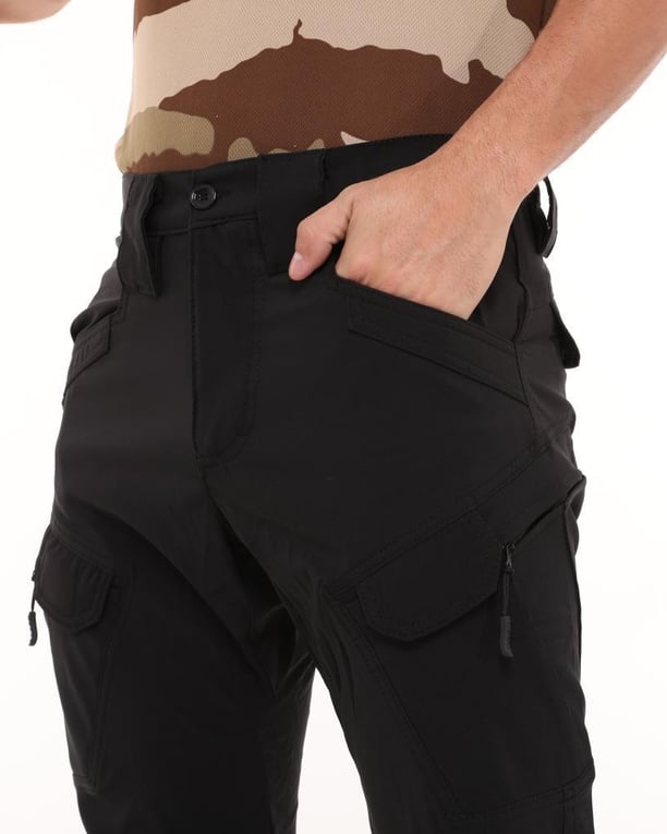 Single Sword Likralı Outdoor Erkek&Kadın Taktik Pantolon (SİYAH-32)