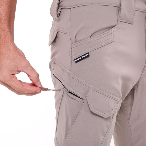 Single Sword Likralı Outdoor Erkek&Kadın Taktik Pantolon (BEJ-30)