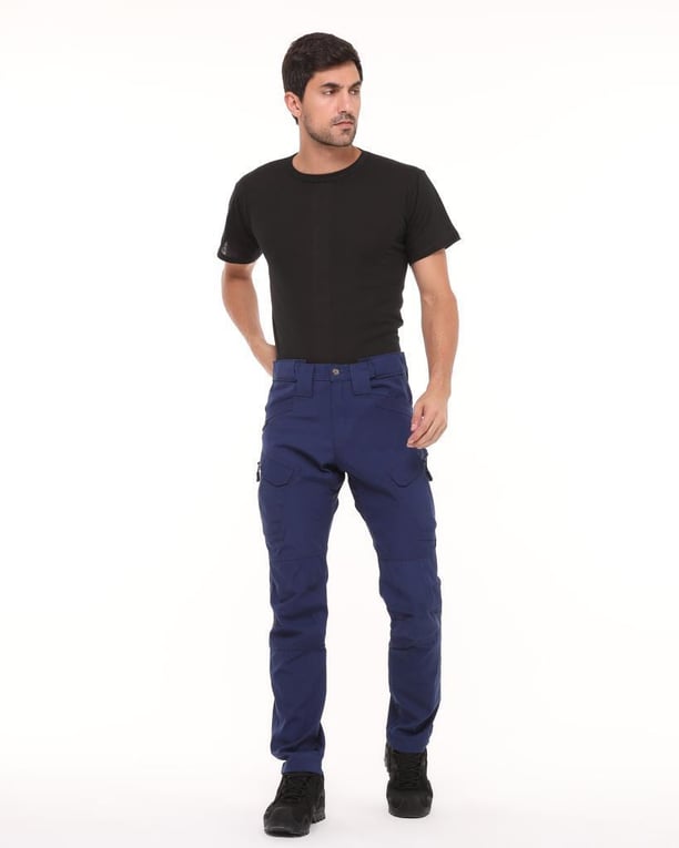 Single Sword Likralı Rahat Kadın&Erkek Outdoor Taktik Pantolon (LACİVERT-34)