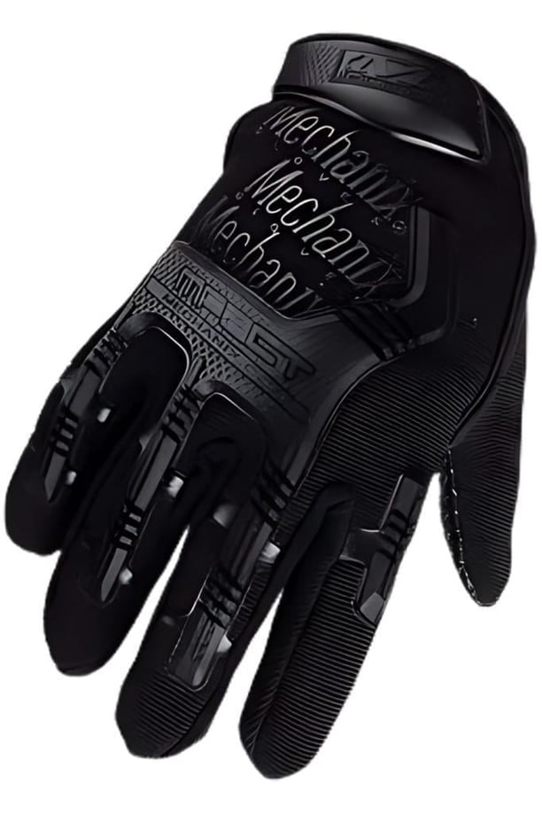 Single Sword Mechanix Tam Parmak Taktik Eldiven, Darbe Emici İş Eldiveni, Dokunmatik Özellikli Motosiklet&Spor Eldiveni, Unisex (SİYAH-L)