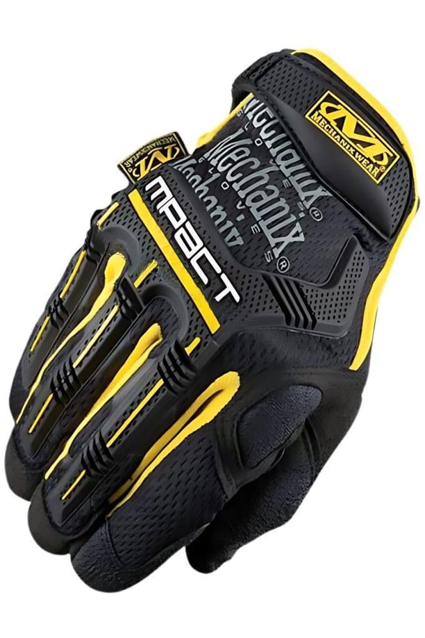 Single Sword Mechanix Tam Parmak Taktik Eldiven, Darbe Emici İş Eldiveni, Dokunmatik Özellikli Motosiklet&Spor Eldiveni, Unisex (SARI-L)