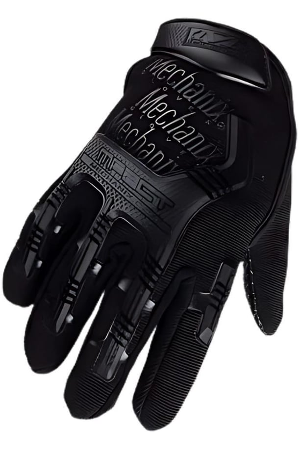 Single Sword Mechanix Tam Parmak Taktik Eldiven, Darbe Emici İş Eldiveni, Dokunmatik Özellikli Motosiklet&Spor Eldiveni, Unisex (SİYAH-2XL)