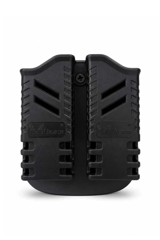 Single Sword Multicam Siyah Polimer Çiftli Şarjör Kılıfı – Bel, Kemer ve Palaska Uyumlu