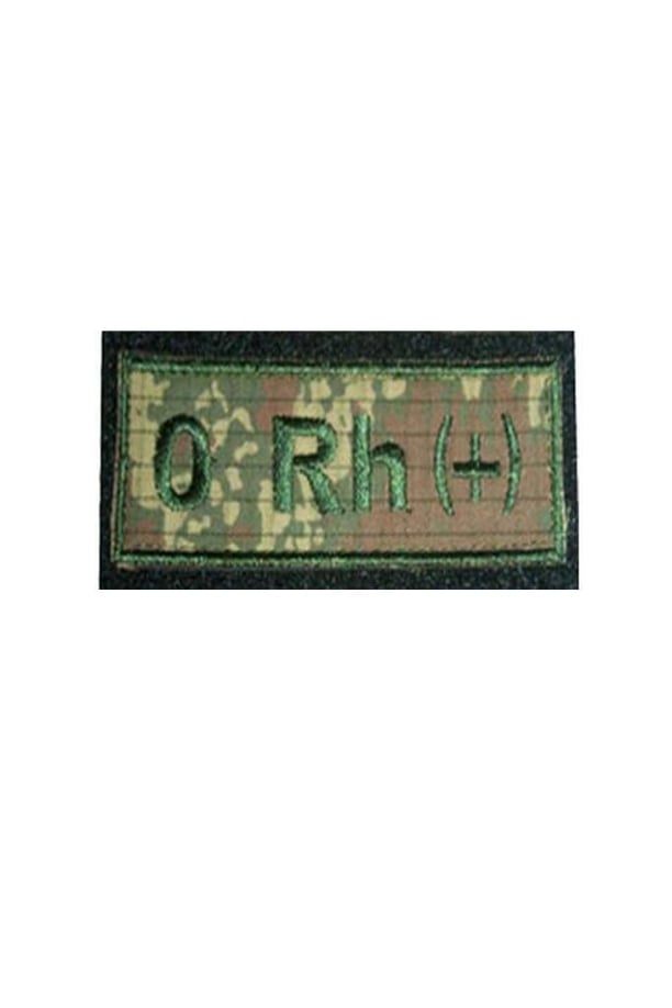 Single Sword Nakış Kan Grubu Patch - Peç (A RH (+)-TSK)