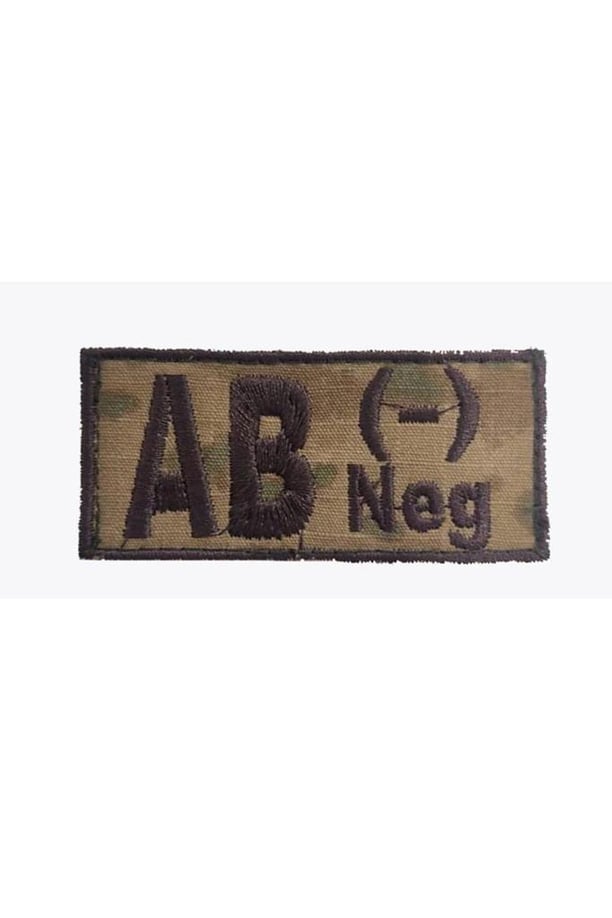 Single Sword Nakış Kan Grubu Patch - Peç (A RH (-)-JAN)
