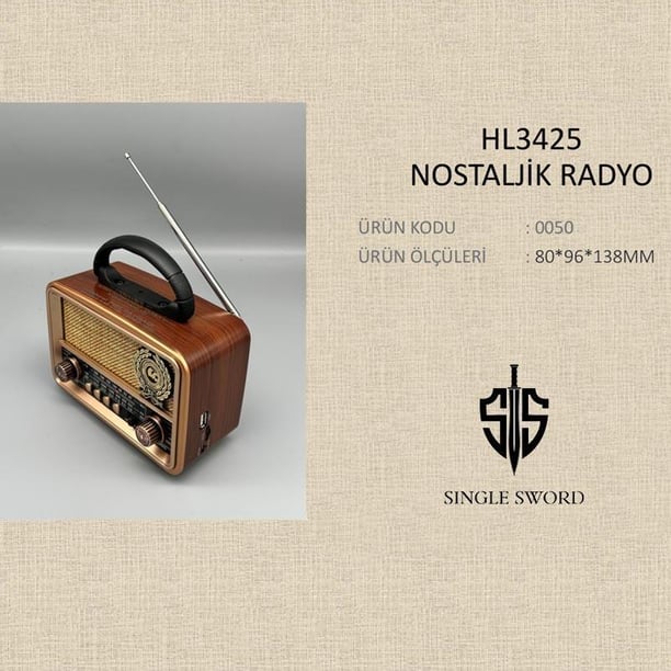 Single Sword Nostajik Radyo HL3425