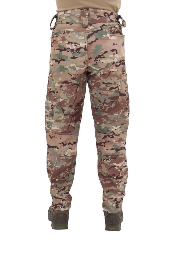 Single Sword Outdoor Softshell Su Geçirmez Erkek&Kadın Kışlık Kayak Pantolonu (MULTİCAM-S)