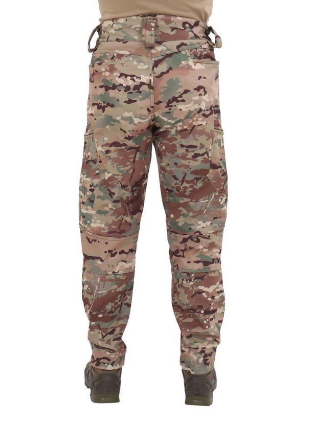 Single Sword Outdoor Softshell Su Geçirmez Erkek&Kadın Kışlık Kayak Pantolonu (MULTİCAM-XL)