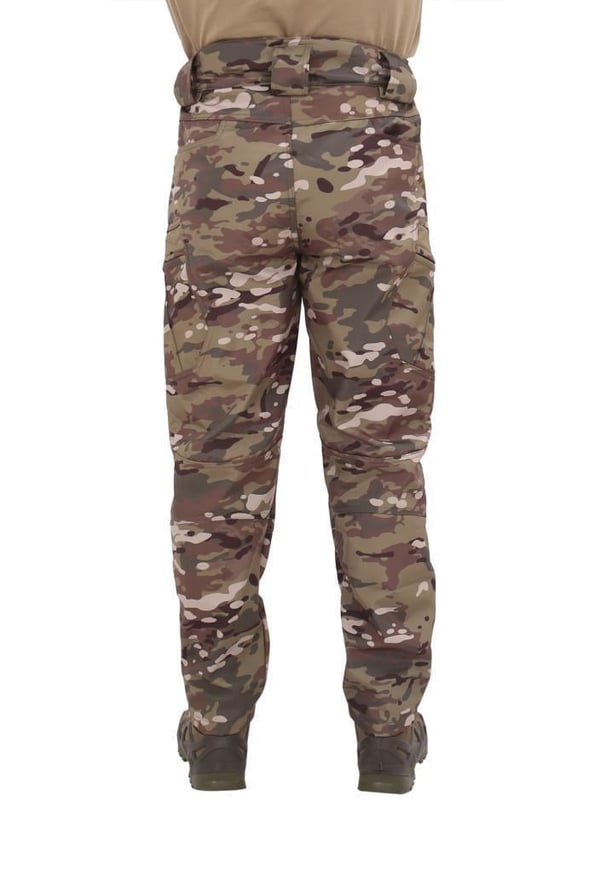Single Sword Outdoor Softshell Su&Rüzgar  Geçirmez Taktik Erkek Pantolon (İçi Polarlı) (MULTİCAM-XS)